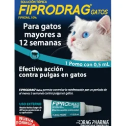Fiprodrag Antipulgas Y Garrapatas^Pipetas Gato