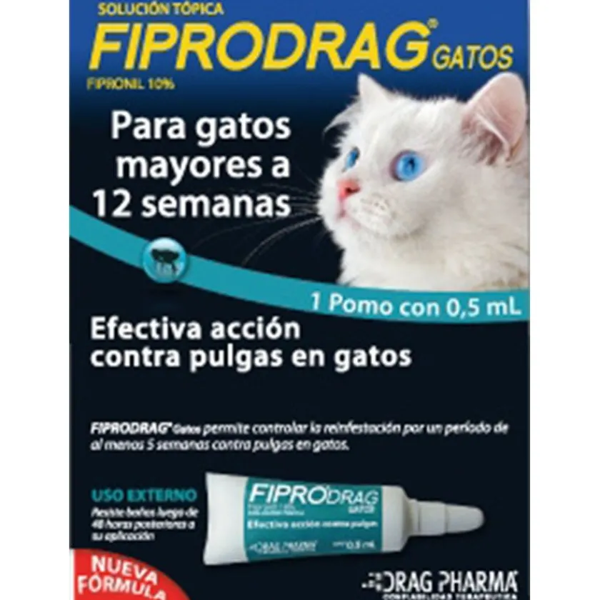 Fiprodrag Antipulgas Y Garrapatas^Pipetas Gato