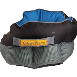 Gigwi Camas^Place Cama Cuadrada Gris con Azul Large