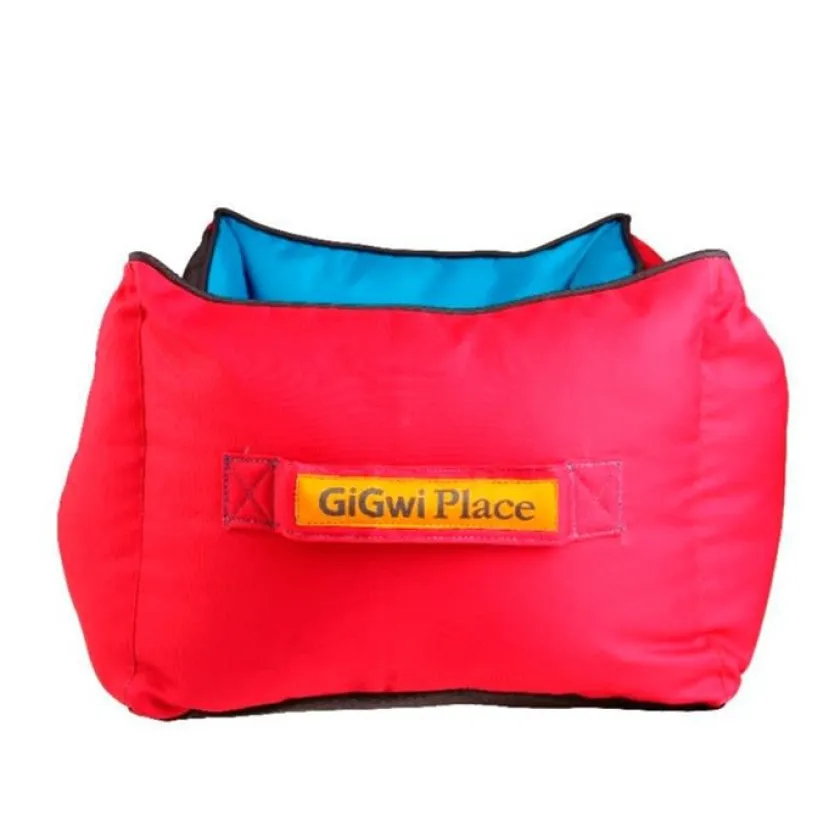 Gigwi Camas^PLACE CAMA CUADRADA ROJO/AZUL MEDIUM 55x45x23 cm