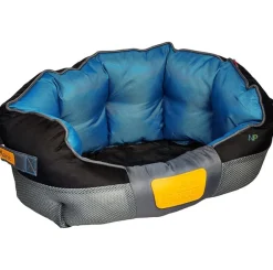 Gigwi Camas^Place Cama Cuadrada Gris con Azul Large