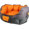 Gigwi Camas^PLACE CAMA REDONDA GRIS/NARANJO MEDIUM 65x40x20 cm