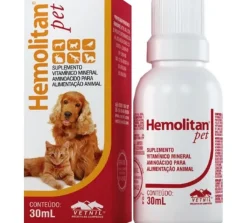 Vetnil Vitaminas Y Suplementos^Hemolitan Pet Suplemento Mineral Vitamínico 30ml