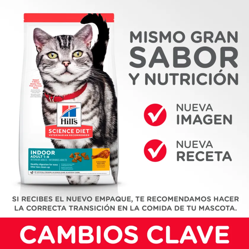 Hills Adultos (1 A 7 Años)^Cat Adult Indoor 1.58kg