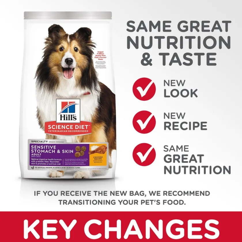 Hills Adultos (1 A 7 Años)^Dog Sensitive Stomach & Skin 1.81kg