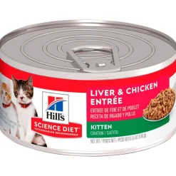 Hills Húmedos^Lata Cat Kitten - Receta de Higado de Pollo 156gr