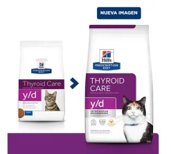 Hills Alimentación Medicada^y/d Felino - Cuidado de la Tiroides 1.8kg