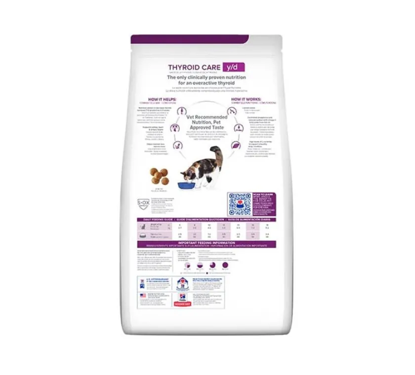 Hills Alimentación Medicada^y/d Felino - Cuidado de la Tiroides 1.8kg
