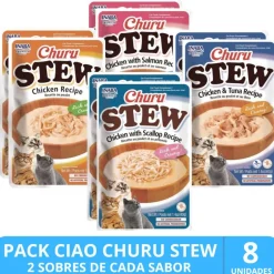 Inaba Húmedos | Adultos (1 A 7 Años)^Ciao Churu Cat Stew Pack Degustacion 8 unidades