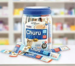 Inaba Húmedos | Galletas^Ciao Churu frasco Diet Atun y Pollo 50 tubos 700gr
