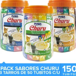 Inaba Húmedos^Ciao Churu Mega Pack Sabores 150 Tubitos