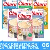 Inaba Húmedos^Ciao Churu Mix Degustación con 6 unidades (24 tubitos)