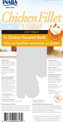 Inaba Naturales^Ciao Filete Grillado Pollo 25gr