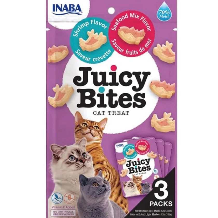 Inaba Galletas^Juicy Bites Camarón y Mariscos 33.9gr