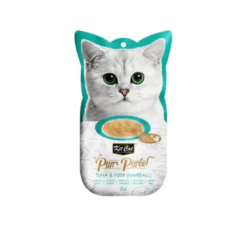 KIT CAT Galletas^Plus+ Tuna & Fiver Hairball 4 x15gr