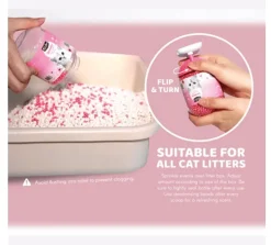 KIT CAT Arenas^Sprinkles Perlas Perfumadas para arena de gato Aroma Limón 240gr