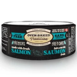 Oven Baked Húmedos^Lata Gato Paté Salmón 156gr