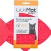 Lickimat Comederos Y Fuentes De Agua^Casper Plato Para Gato Rosado