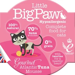 Purina - Gati Húmedos^Little Big Paw Snack para Gatos Sabor Atún Atlantico 85gr