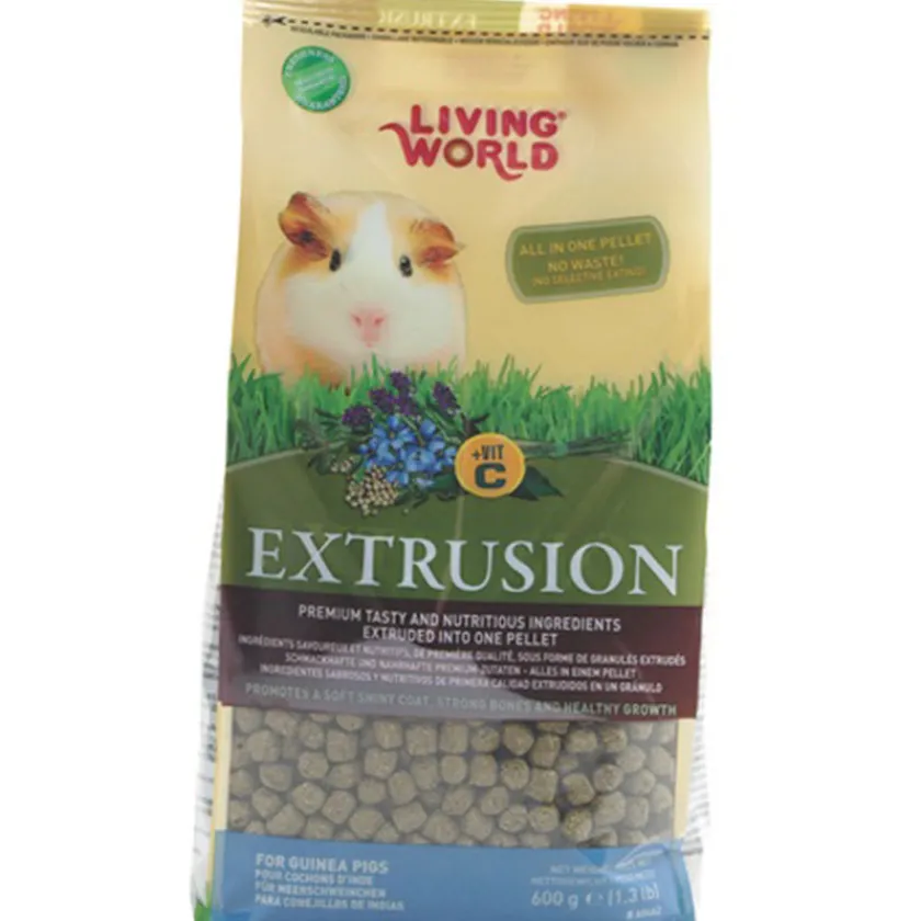 Living World Cobayos / Cuys^Alimento Extrusion para Cuye 600gr