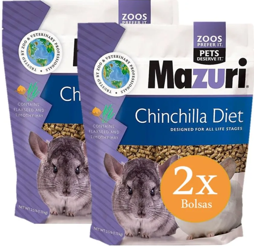 Mazuri Chinchillas^Chinchilla 1,13Kg X 2 UNI (2,26Kg)