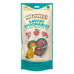 MEOWEE Húmedos | Galletas^SPOON SALMON TUNA AND SHRIMP 56GR