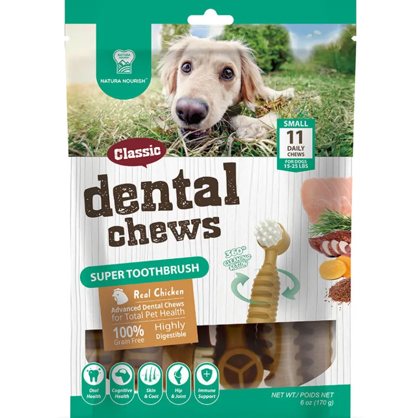 Natura Nourish Cuidado Dental | Dentales^Dental Chews Super Toothbrush Pollo 170gr