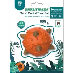 Natura Nourish Juguetes | Dentales^Treatricks Treat Pelota Juguete con premios sabor pollo para perros