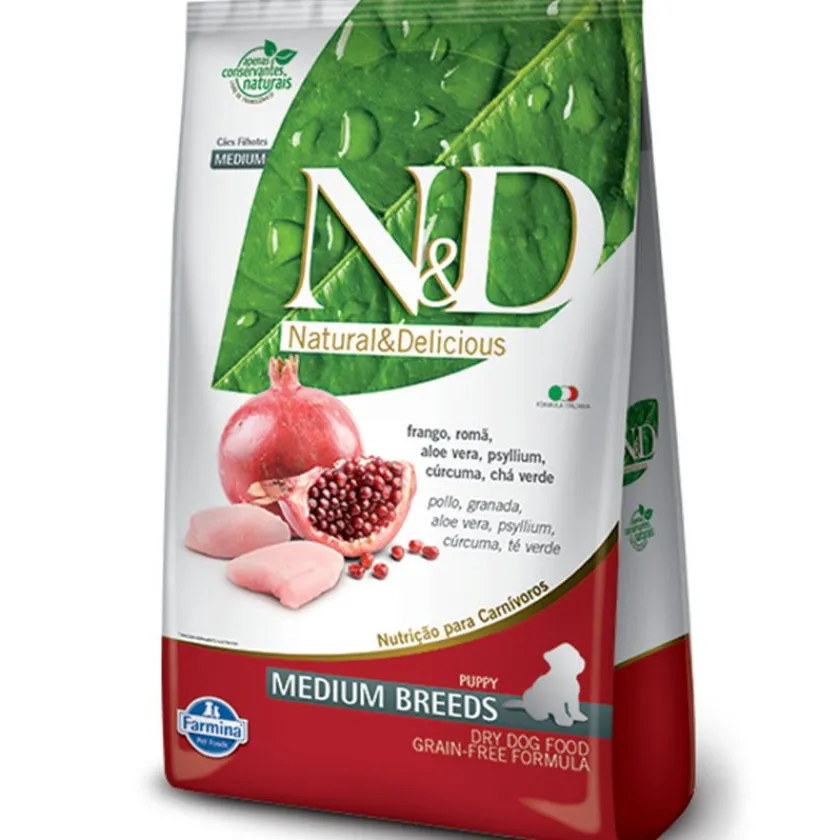Nu0026D Cachorros (0 A 12 Meses)^Natural and Delicious Grain Free Canine Pollo y Granada Puppy Medium 10.1kg