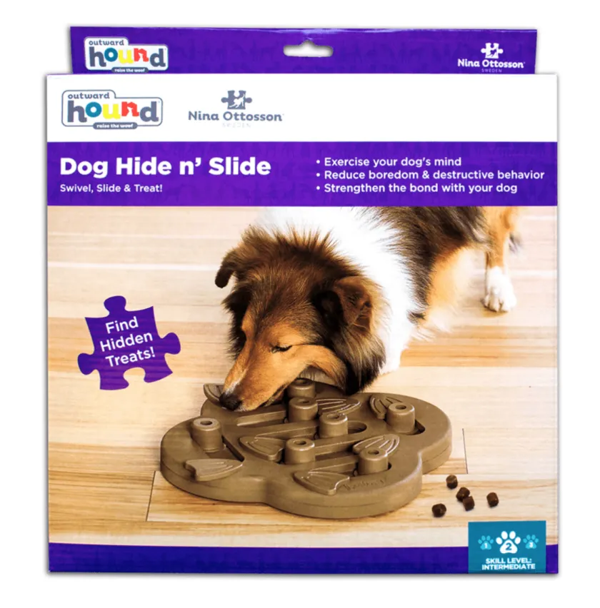 Nina Ottosson Juguetes^Puzzle Hide N Slide Composite Nivel 2 para Perros