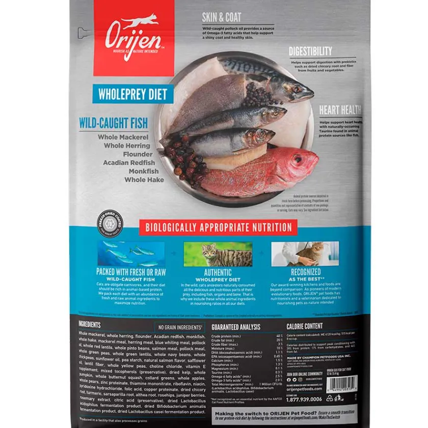 Orijen Senior (+7 Años) | Adultos (1 A 7 Años)^Cat Six Fish 5.5kg