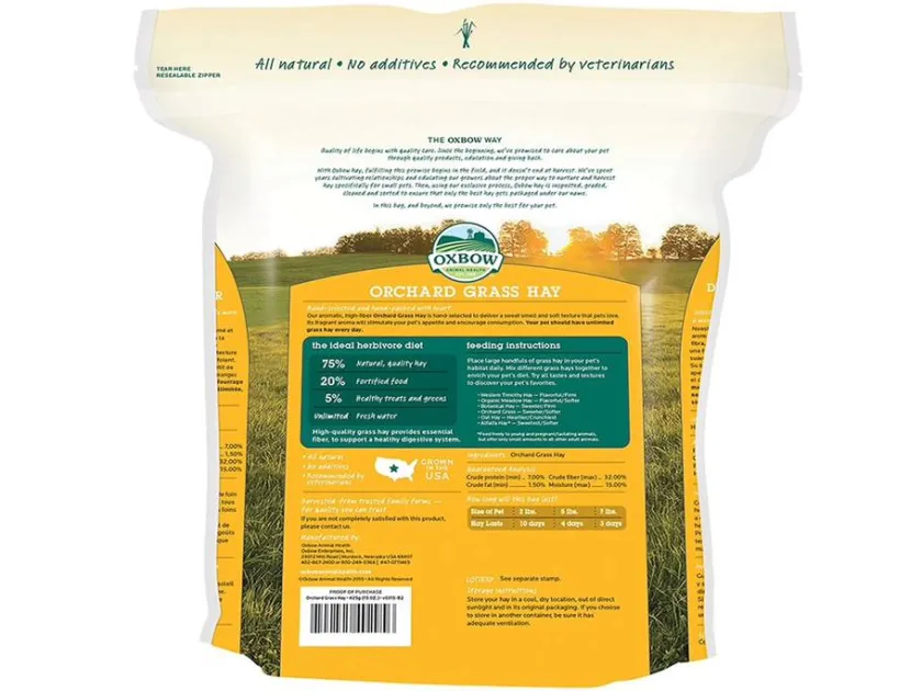oxbow Cobayos / Cuys^HENO ORCHARD GRASS 1,13KG