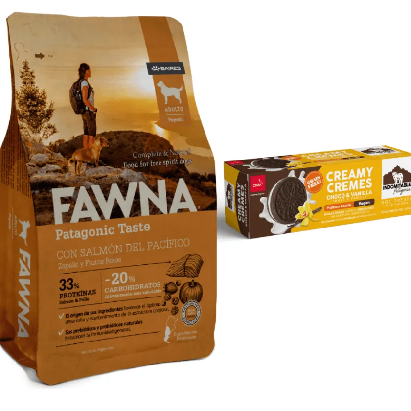 FAWNA Adultos (1 A 7 Años)^Pack Especial: Adulto Pequeño 3kg + Galletas Vainilla Indomitable de Regalo