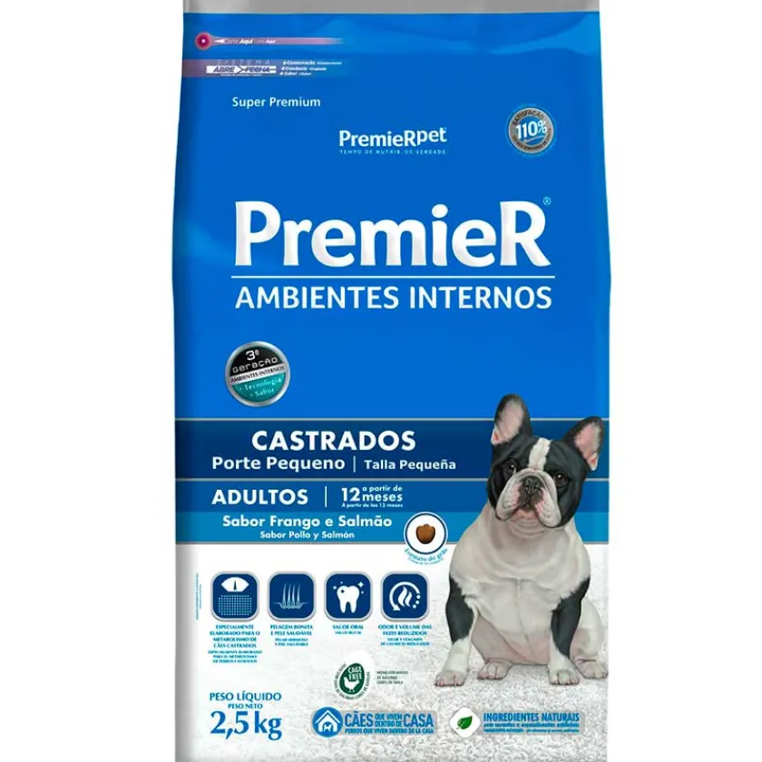 PremieR Adultos (1 A 7 Años)^dog adulto Ambientes Interiores Castrados pollo y salmón 2,5kg