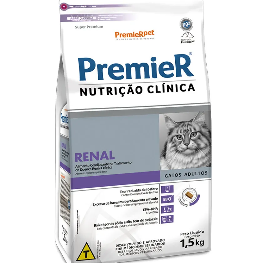 PremieR Alimentación Medicada^Nutrición Clínica para Gatos Renal 1.5kg