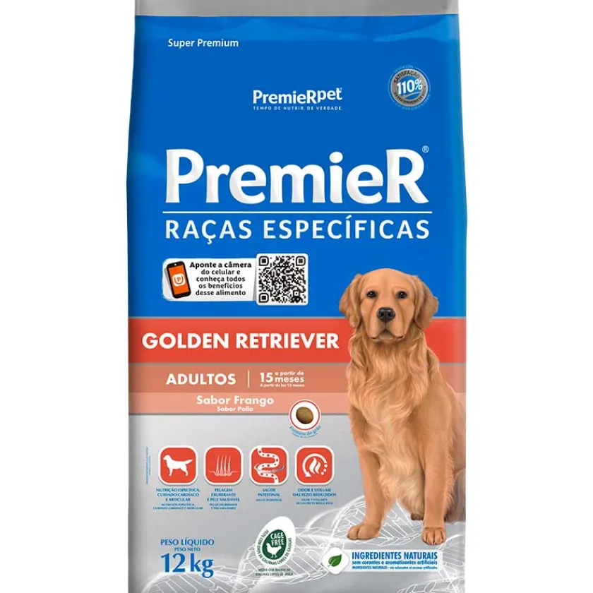 PremieR Adultos (1 A 7 Años)^Razas Específicas Golden Retriever Adultos Pollo 12kg