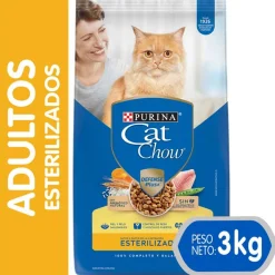 Cat Chow - Purina Castrados | Adultos (1 A 7 Años)^Purina Cat Chow Adultos Esterilizados con Defense Plus 3kg