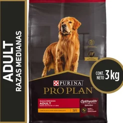 Pro Plan - Purina Adultos (1 A 7 Años)^Purina Pro Plan Adult Razas Medianas con OptiLife 3kg