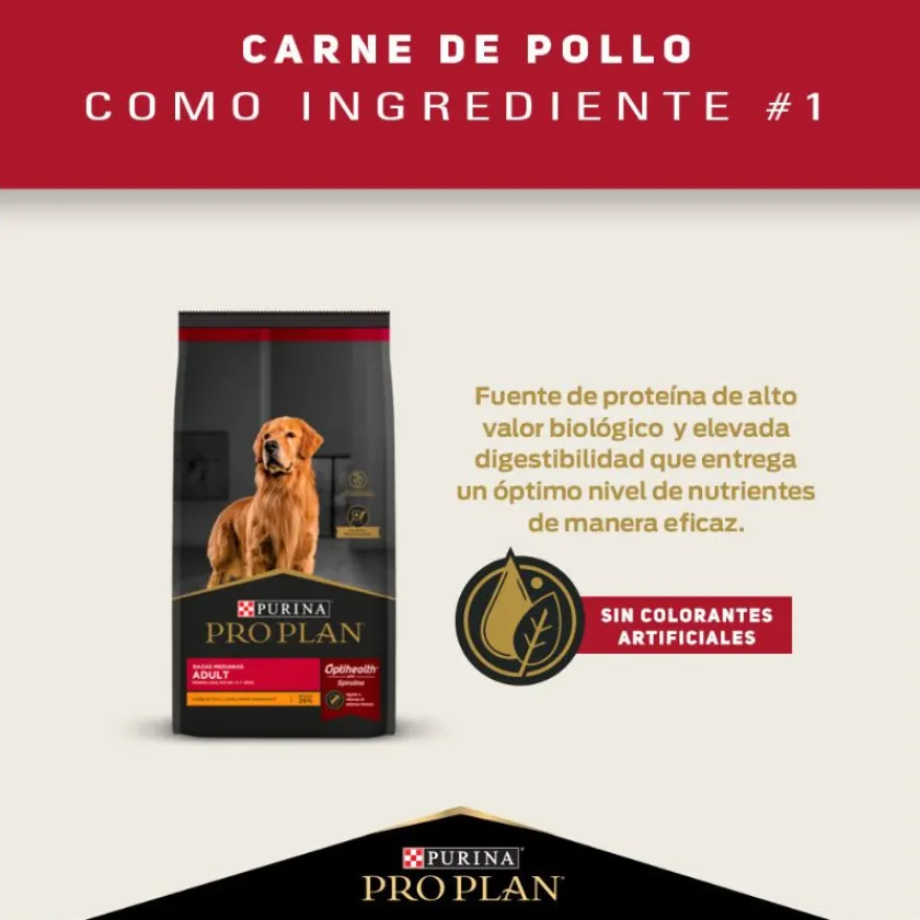 Pro Plan - Purina Adultos (1 A 7 Años)^Purina Pro Plan Adult Razas Medianas Con Optihealth 12 kg