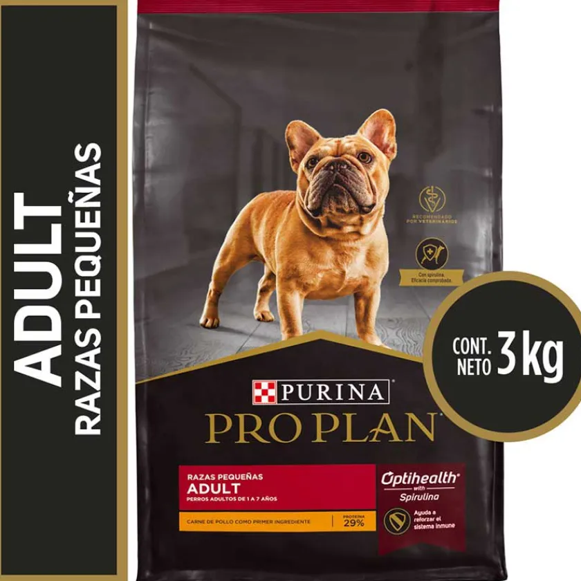 Pro Plan - Purina Adultos (1 A 7 Años)^Purina Pro Plan Adult Small con OptiLife 3kg