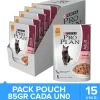 Pro Plan - Purina Húmedos^Purina Pro Plan Pouch Adult Cat Salmon en Salsa 85gr Pack 15 unidades
