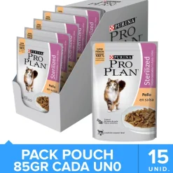 Pro Plan - Purina Húmedos^Purina Pro Plan Pouch Sterilized Cat Pollo en Salsa 85gr Pack 15 unidades
