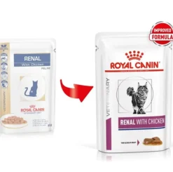 Royal Canin Funcionales | Alimentación Medicada^Pouch Vet Diet Felino Renal Pollo 85gr