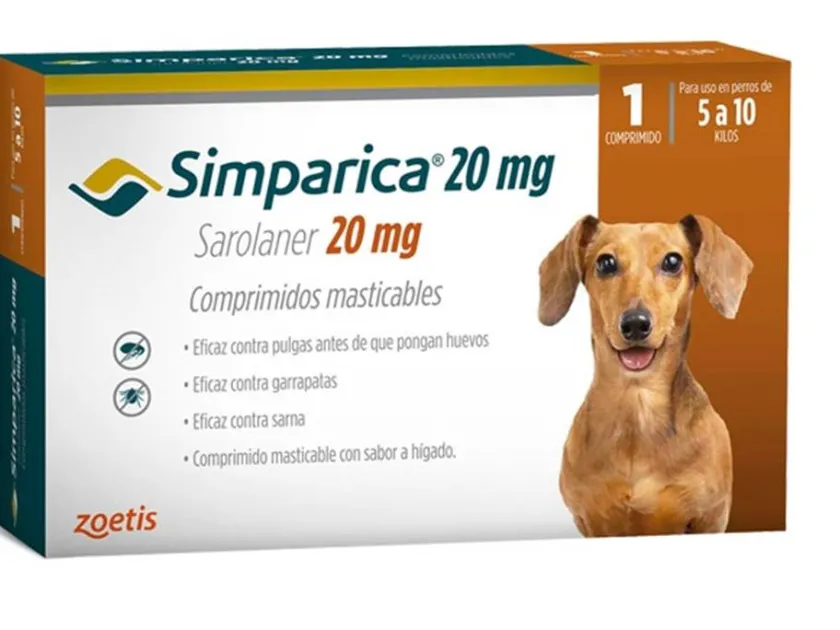 Antipulgas Y Garrapatas^Simparica 5 a 10kg 1 Comprimido