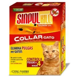SinpulKill Antipulgas Y Garrapatas^Collar antipulgas para Gatos