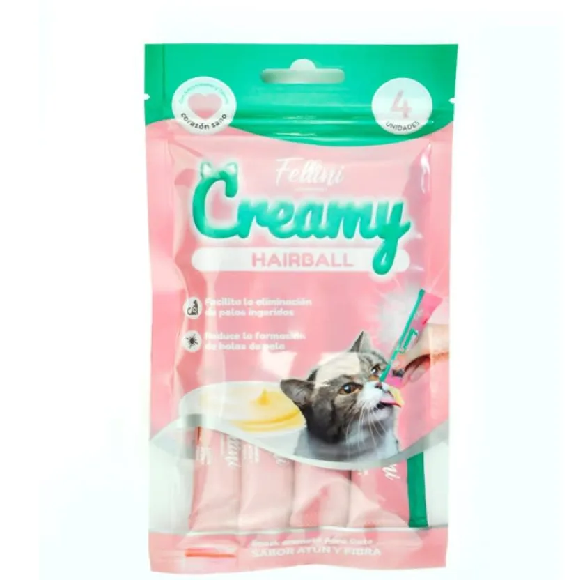 Fellini Galletas^SNACK GATO CREAMY ATÚN Y FIBRA 60 gr