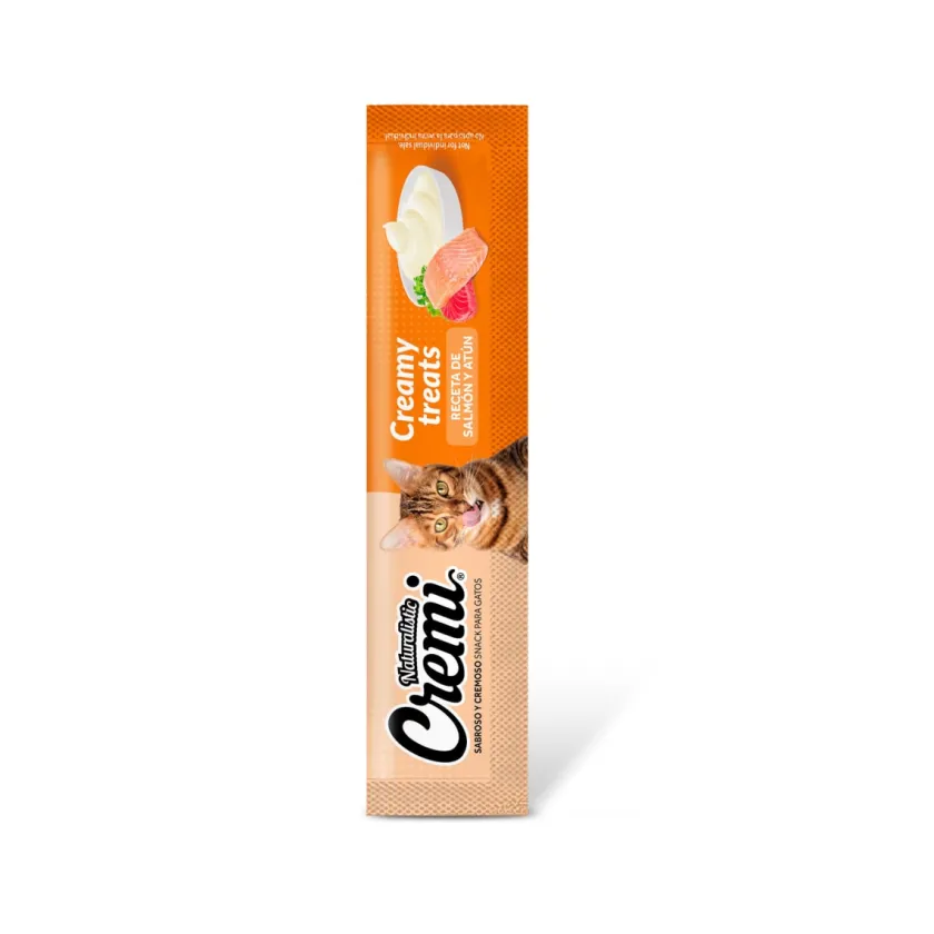 Naturalistic Galletas^SNACK GATO CREMI SALMON & ATUN 60 GRS