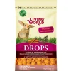 Living World Hámsters | Conejos^Snack Drops Conejos 75gr sabor zanahoria