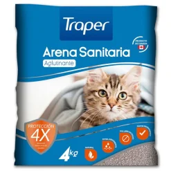 Traper Arenas^Arena Sanitaria Aglutinante 4kg