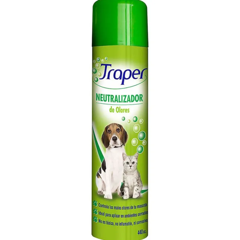 Traper Limpiadores Y Desodorantes | Neutralizador De Olores^Neutralizador de olores para perros y gatos 440cc